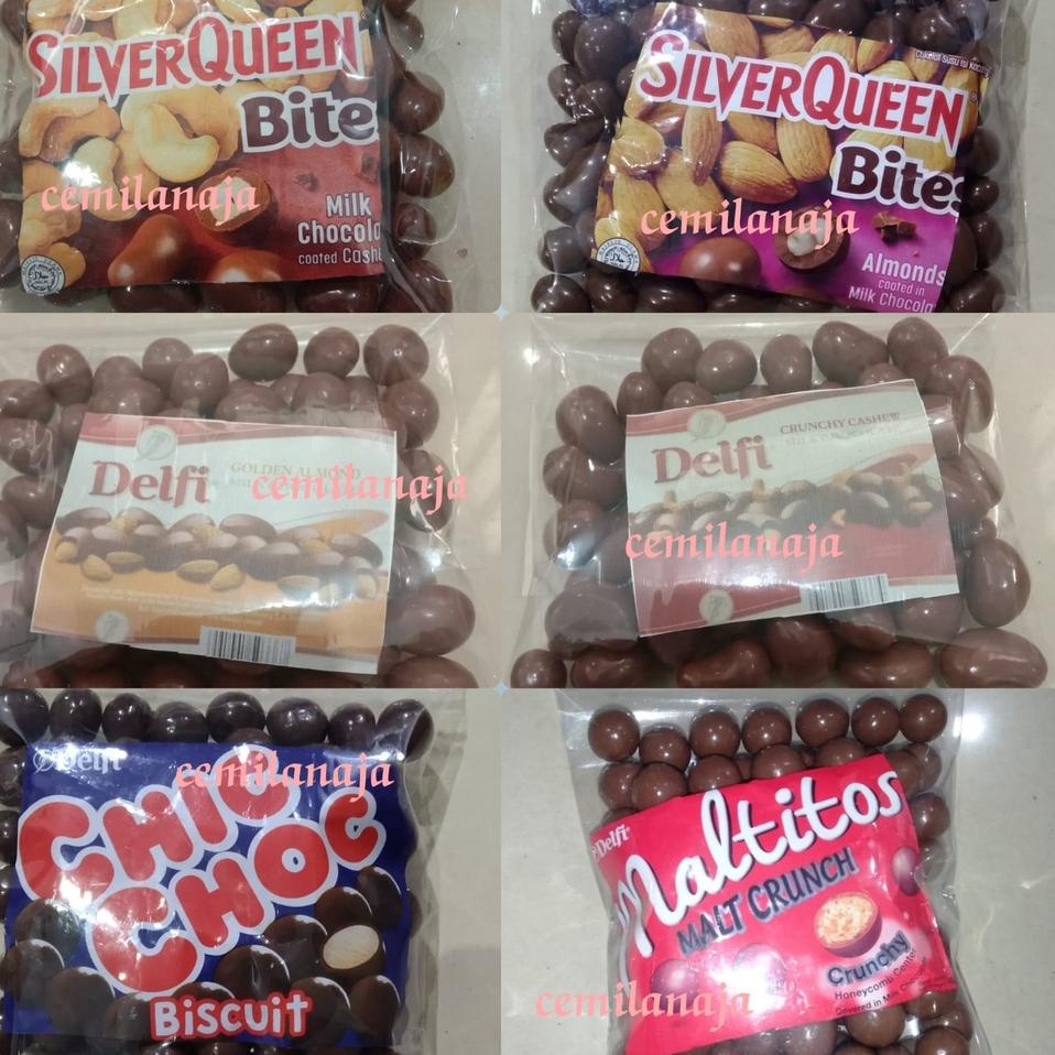 

ⅎ Murah Banget Silverqueen Bites 250 gr Almond & Bites Mede snack Viral Coklat enak ☄