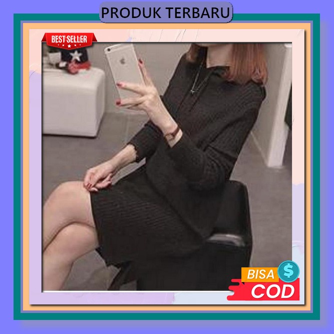 Polos Basic Wanita Muslim Cringkle Airflow Ootd Casual Daily L Kondangan Dress/Midi Dress Terbaru/Mi