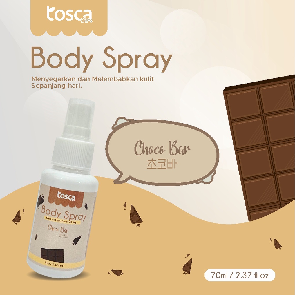 TOSCA BODY SPRAY / BODY SPRAY PENYEGAR TUBUH TOSCA / TOSCA ANTI BAU BADAN