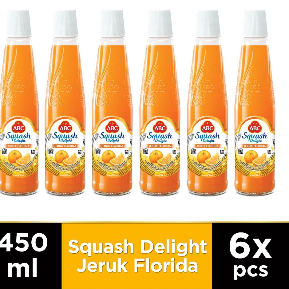 

NEW ABC Sirup Squash Delight Jeruk Florida 460 ml - Multi Pack 6 pcs