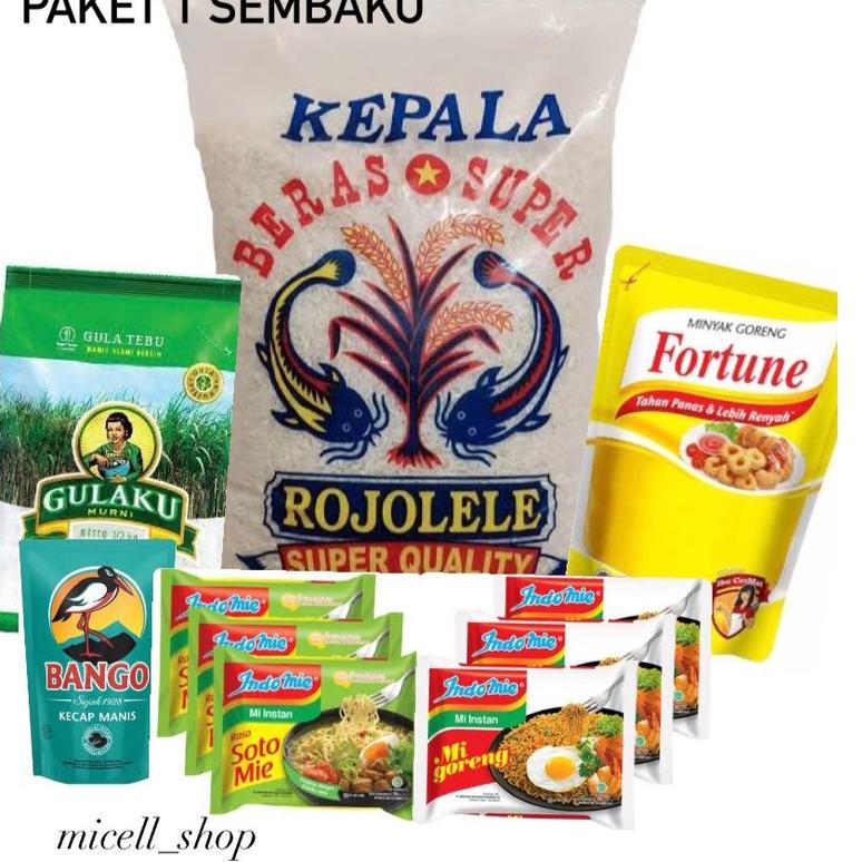 

➼ paket 1 sembako super murah ★