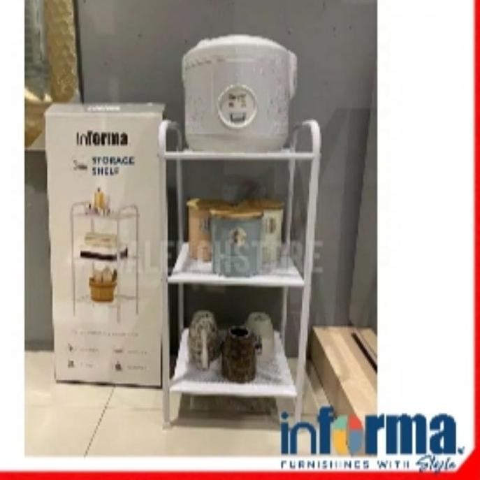 ✮ Informa Rak Serbaguna, Rak 3 Susun, Rak Dapur, Rak buku, Rak hias/Rak Buku/Rak Magic Com/ rak susu