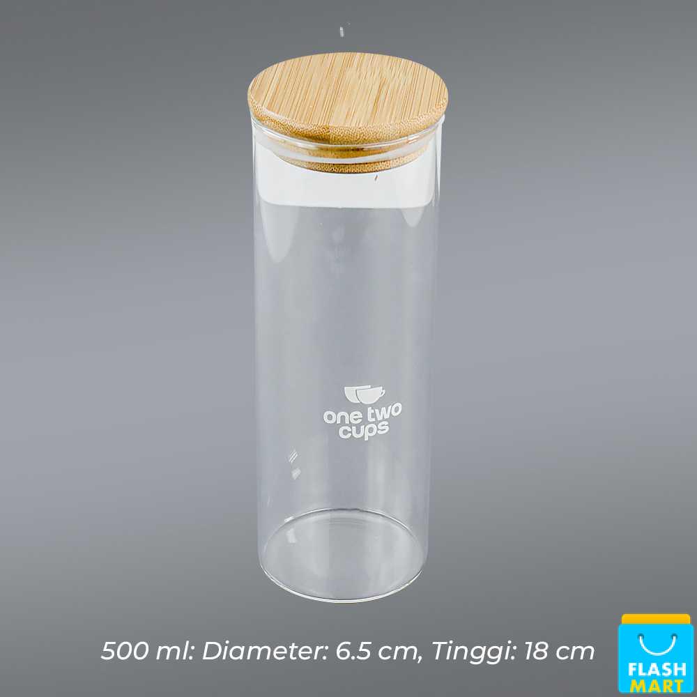 Flashmart Toples Kaca Penyimpanan Makanan Borosilicate Glass Jar - GH1270