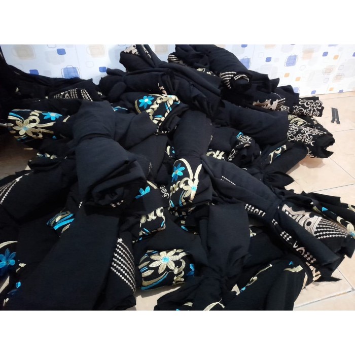 Gamis COD PROMO ORI ABAYA TURKEY TURKI BORDIR BANGIL BAHAN ADEM TIDAK(V9V8) BEST SELLER Gamis Turkey