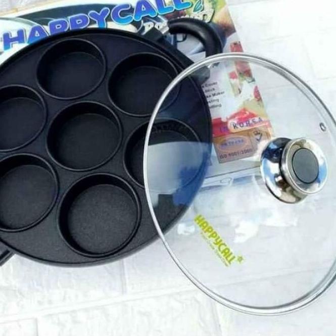 ♟ Cetakan kue happy call 7 lubang 8 lubang kue pukis cetakan martabak mini free bubble ➦