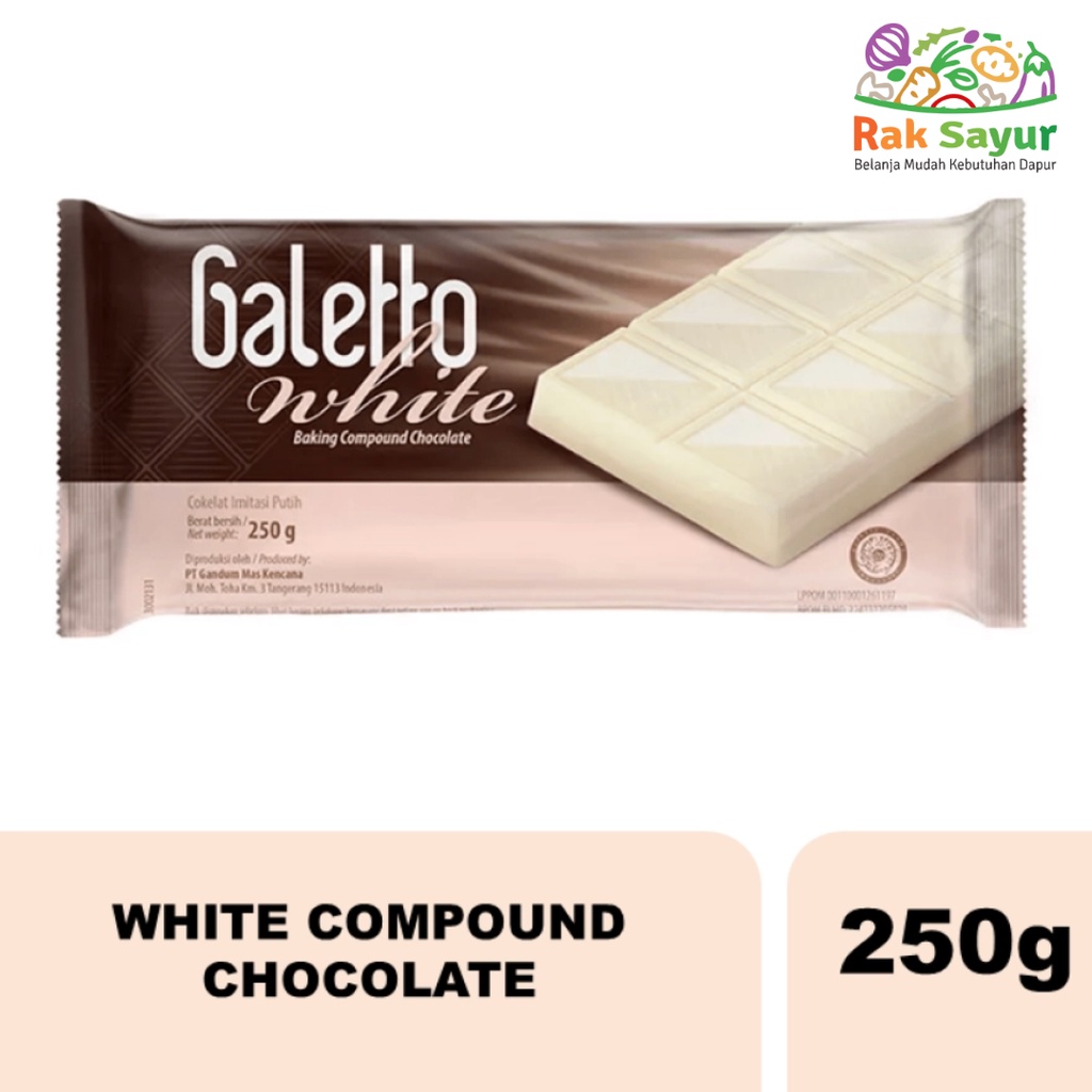 

Coklat Putih Galetto 250gr White Compound Chocolate Rak Sayur Pasar Murah Online Padang