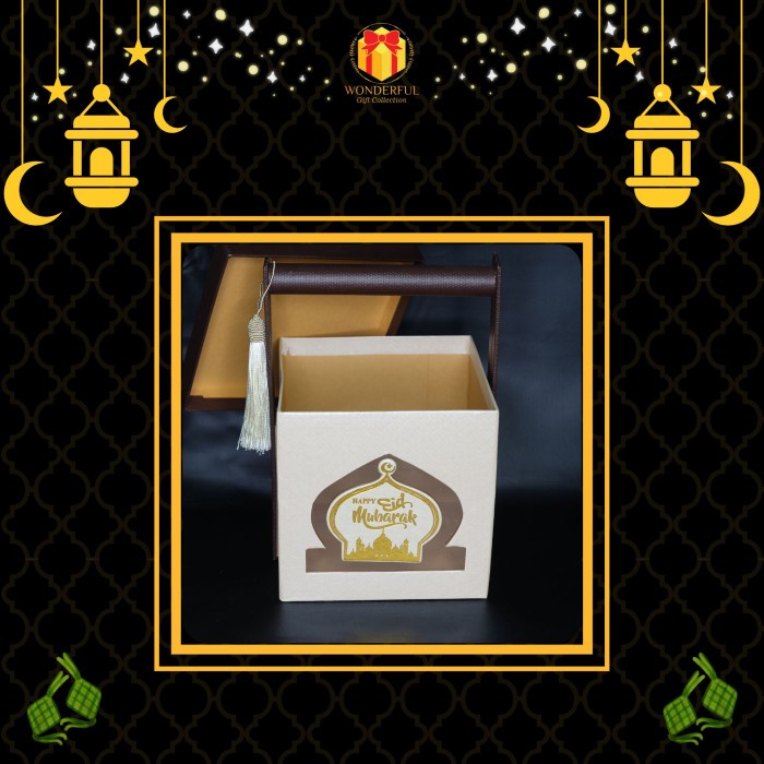 

Hardbox Hampers Lebaran Rantang Kotak Logo Masjid 15X15X15 L05 016