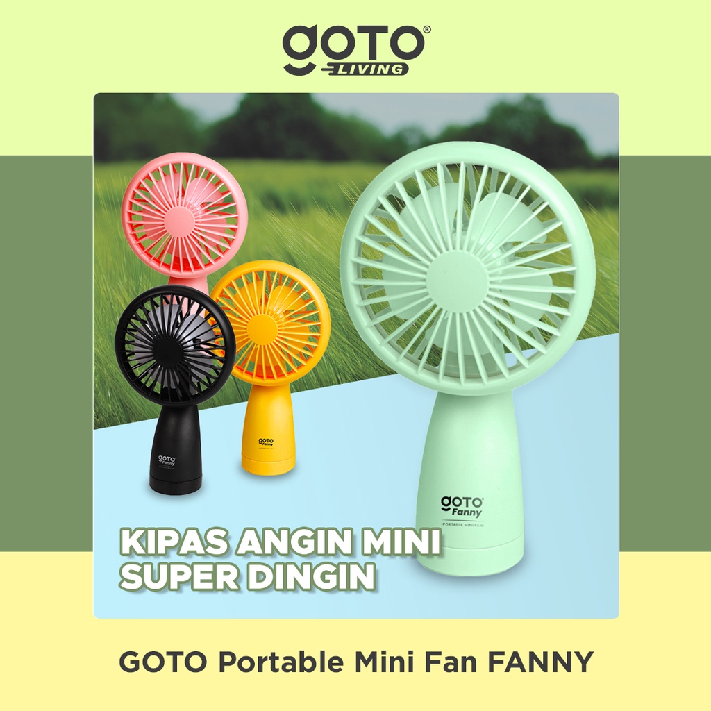 Goto Fanny Mini Fan Kipas Angin Kecil Lucu Genggam Tangan Portable USB