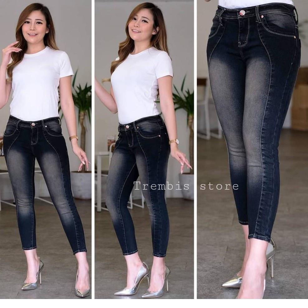 TREN TERBARU CELANA JEANS SERENA 7/9 TULANG