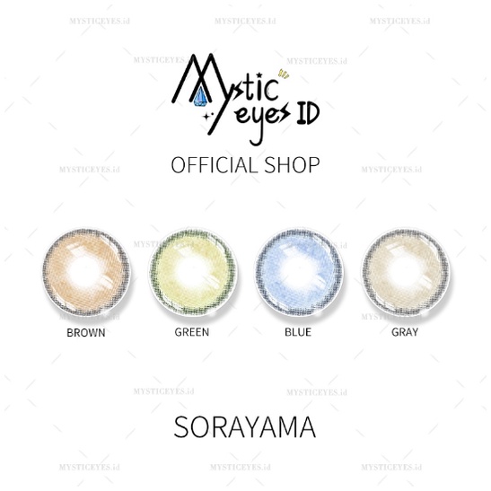 MYSTIC EYES Sorayama Normal Eyes Series 14mm Soflens - Soflen Mata Anti Kering