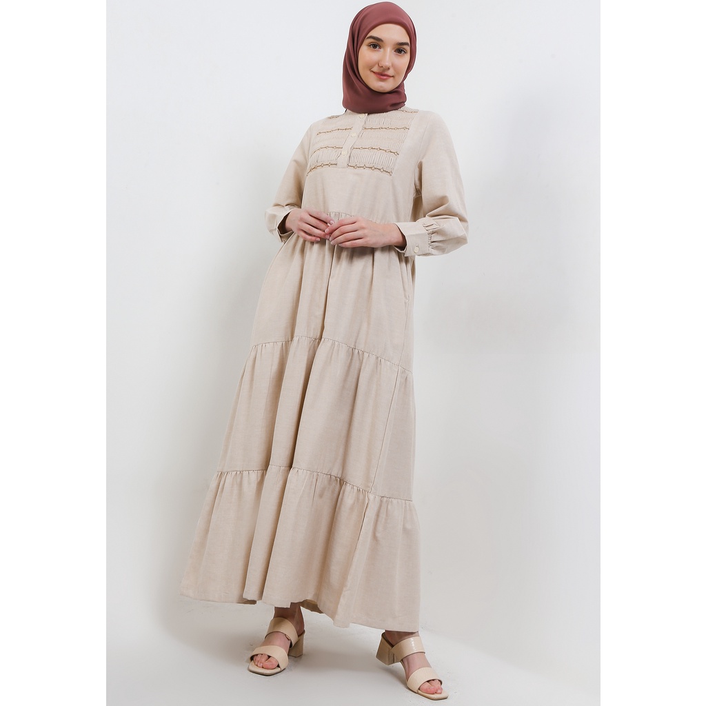MFMW Theana Dress Gamis Cream