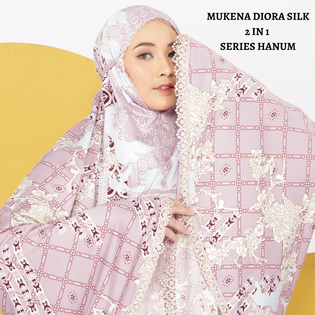 Mukena Dewasa armani silky premium 2in1 Series 2 Renda Mewah Premium Silk Mukena silk jumbo mukena silk premium tarveling  mukena silk aramani