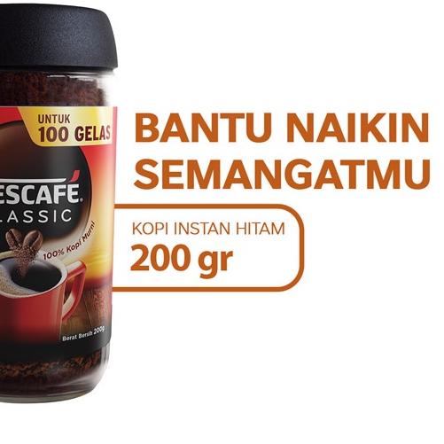 

➲ NESCAFE Classic Kopi Instan Kopi Hitam 200g Jar ✦