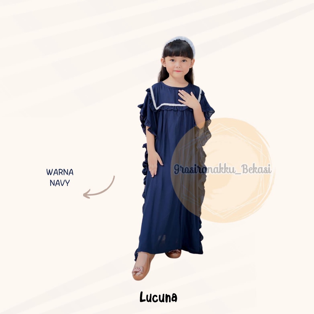 Kaftan Anak Amara Lucuna Junior Mix Warna Size 2-10 TH