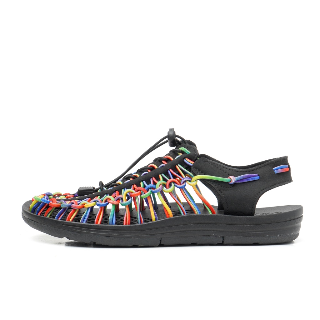 Sandal Pria Portee Goods Loom Sandal Rainbow Black