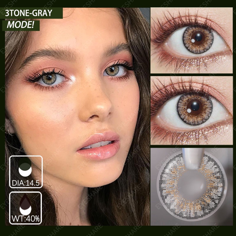 RCA [COD] C28 SOFTLENS 2PCS import Pixie Softlens NORMAL &amp; tidak Ada minus / DIA 14.5MM /kpop Khusus SOFTLEN / LENSA WARNA Big Eye Living Kontak Lensa Green/Pink/SterlingGray/Honey/Amethyst