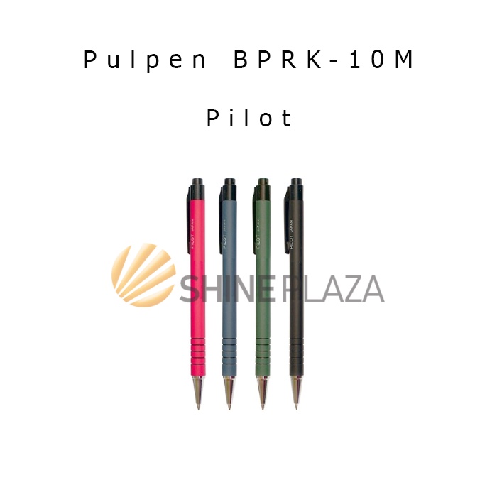 

Pulpen Pilot BPRK-10M 0.5mm - Bolpen Pena Hitam 0,5 mm