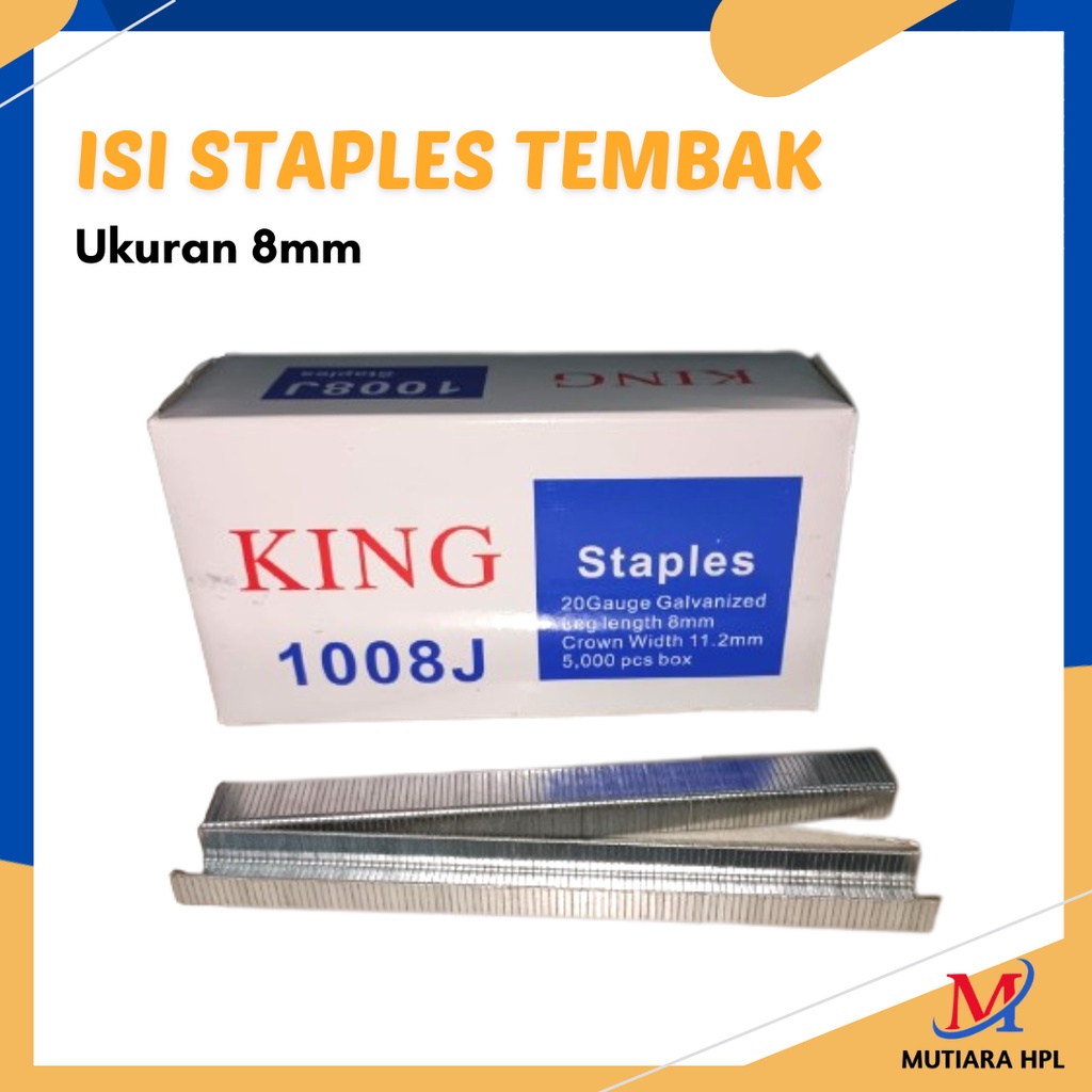 

Isi Staples Tembak KING 1008J / Paku Staples 8MM