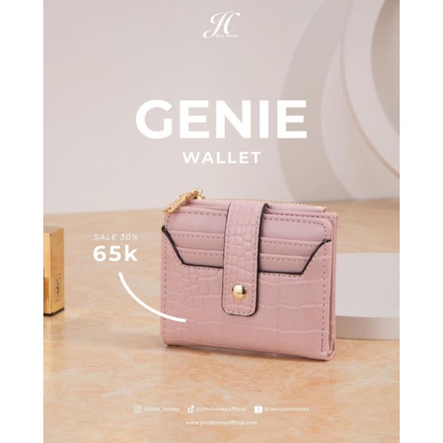 GENIE Wallet dompet lipat kecil wanita dompet lipat tipis simpel