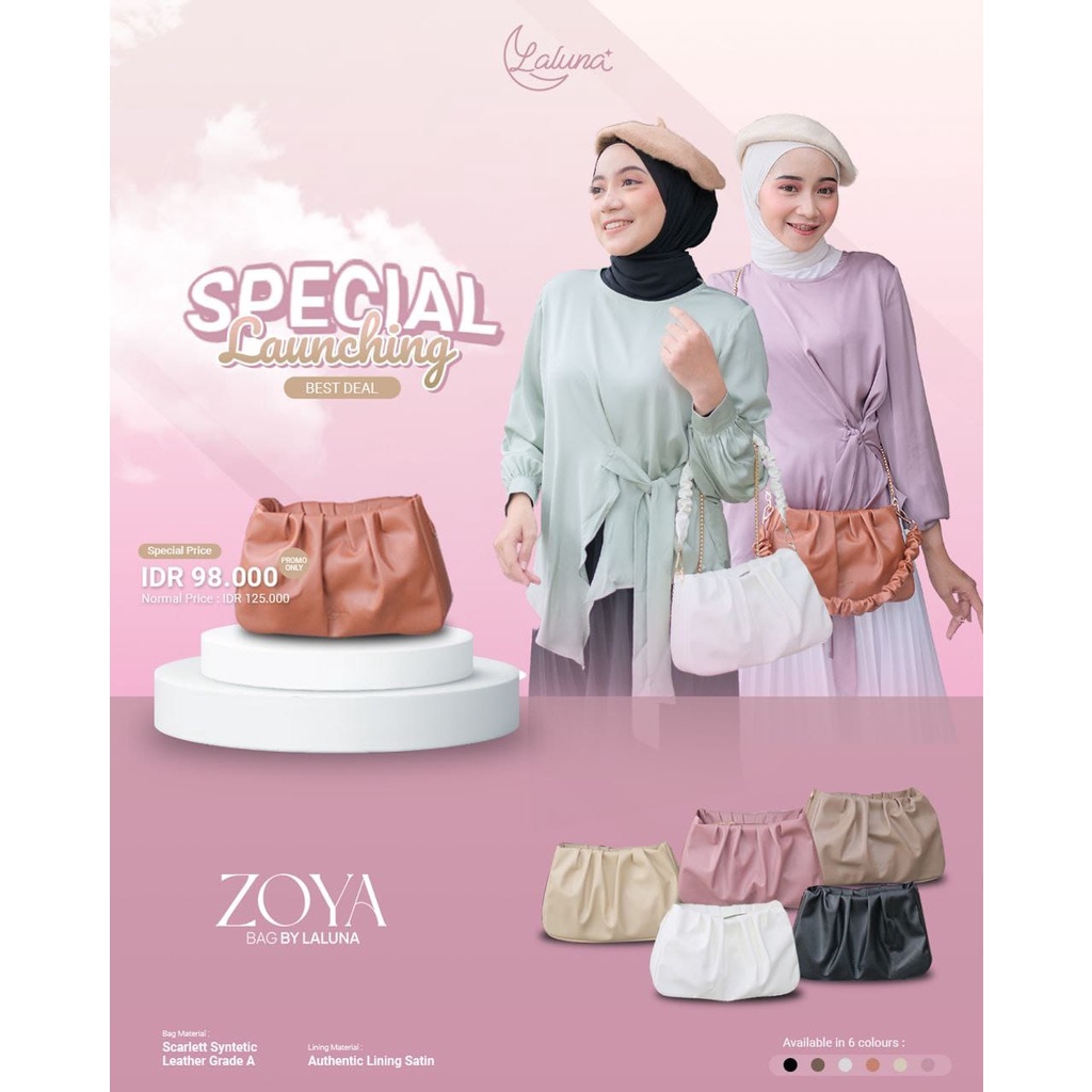 TAS ZOYA BAG SLEMPANG ORIGINAL LALUNA BAG
