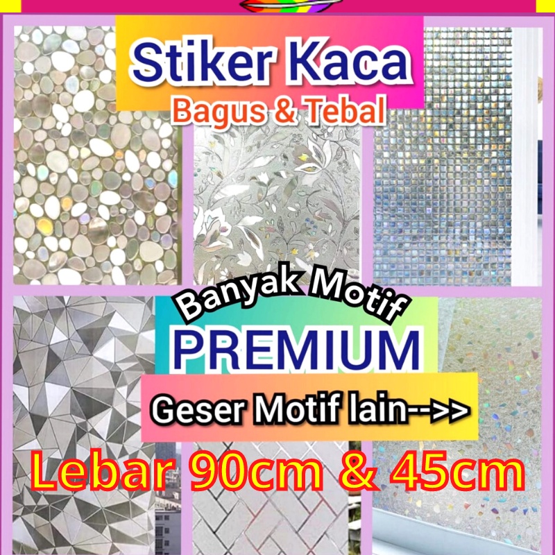 STIKER STICKER KACA PREMIUM HOLOGRAM SUNBLAST SANBLAST WALLPAPER WALLPEPER FILM SETIKER GLASS CERMIN