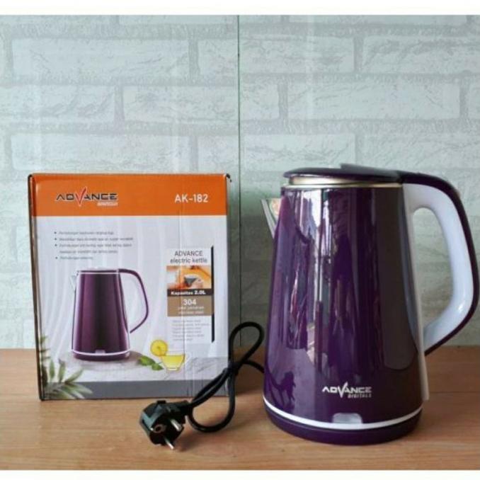 Teko Kettel Listrik Advance Ak 182 Ak182 Kapasitas Besar 2 Lt Low Watt Cloudsbunny_