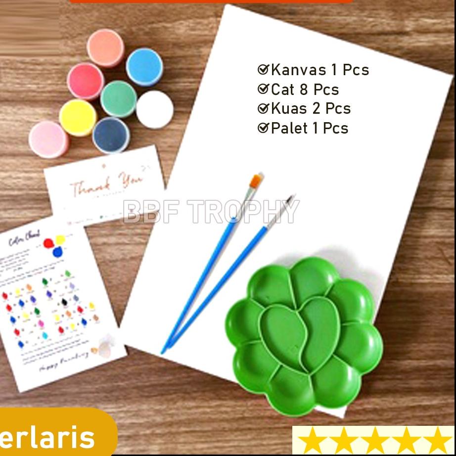 

Produk trendy PAKET LUKIS KOMPLIT 4 in 1 KANVAS 20x30