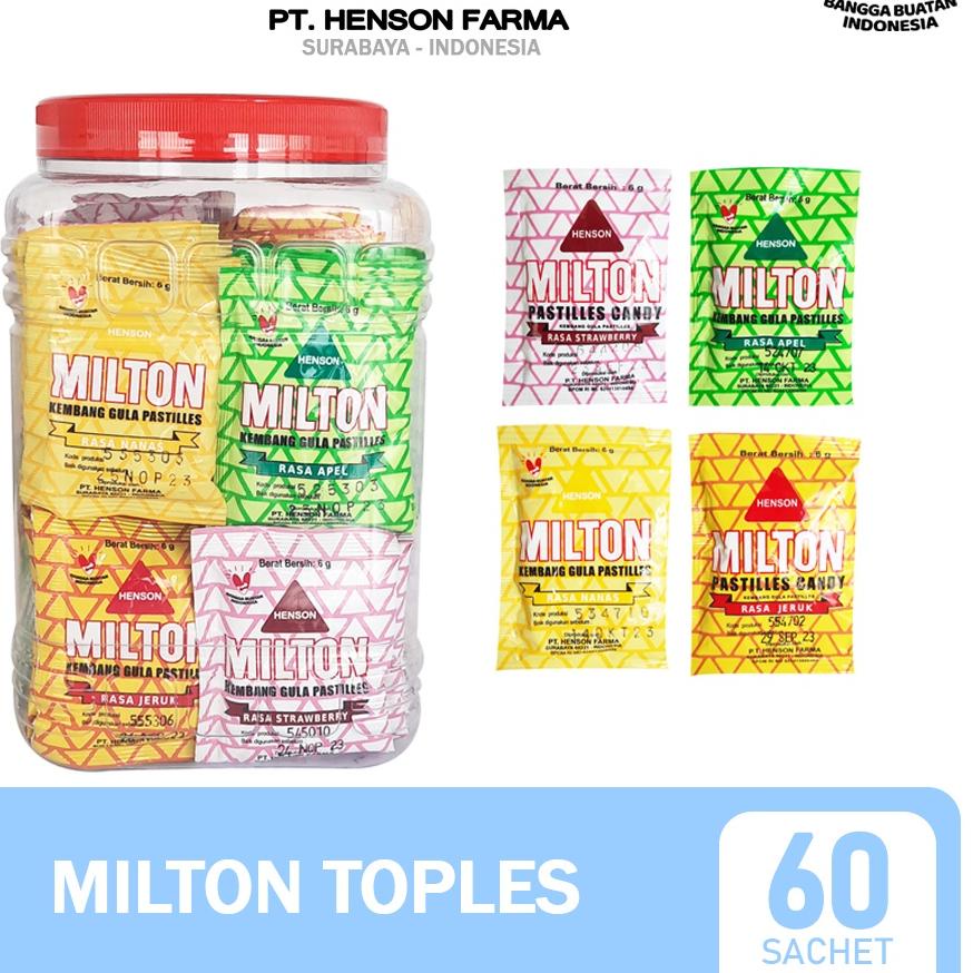 

☆ Milton Pastilles Toples Isi 60 Sachet ✦