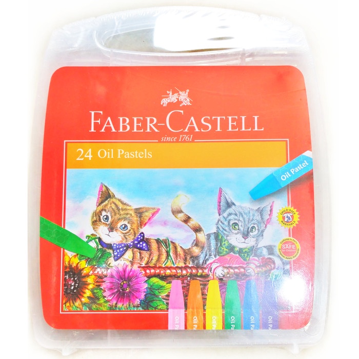 

Crayon Crayon Faber Castell 24 Warna/ Oil Pastel Non Toxic