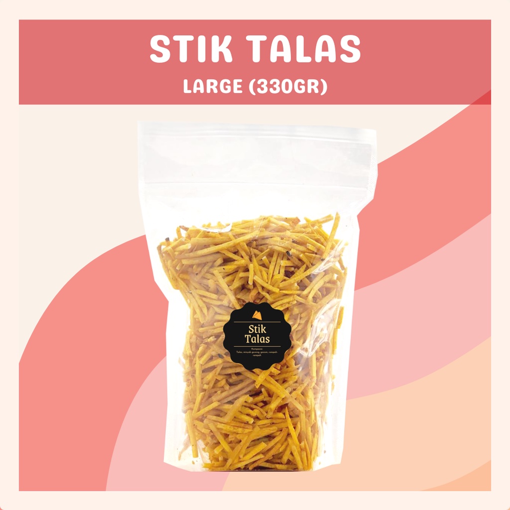 [DELISH SNACKS] Stik Talas Original (L) 330gr / Snack Cemilan / Camilan Makanan Ringan Enak Gurih