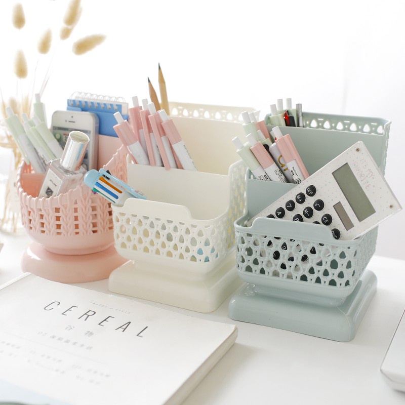 FYGALERY HL0220 Rak Kosmetik Multifungsi Kotak Penyimpanan Alat Tulis Pen Holder Storage Box