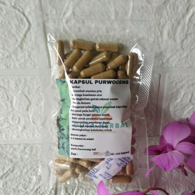 Kapsul Purwaceng (Purwoceng) Isi 100 Asli Alami