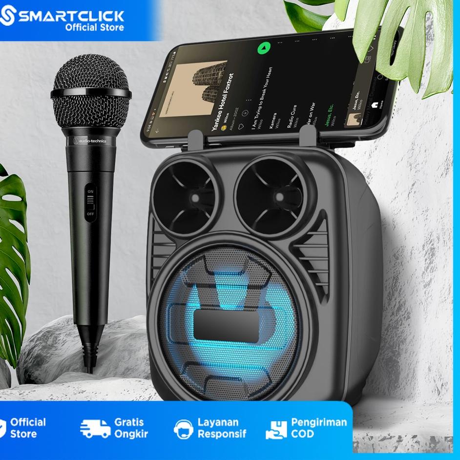 ➸ Speaker Portable Bluetooth LED 3 Inches Mobile Phone With Mic ✶