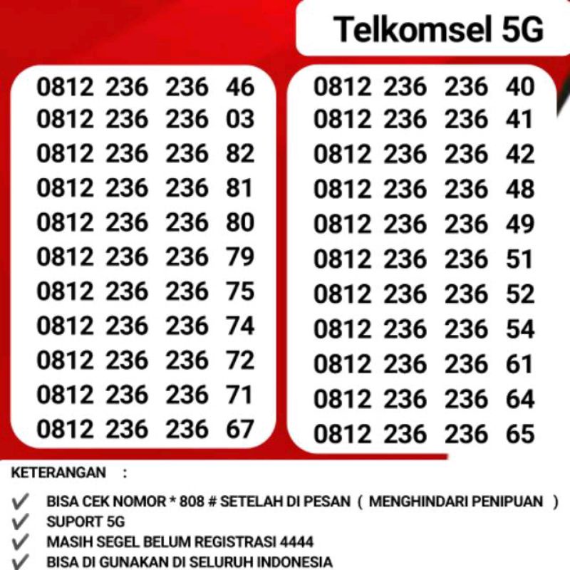 Nomor Cantik Simpati 4G Seri Kembar Murah Nomor Cantik Kartu Perdana Simpati Bukan 10 11 DIGIT