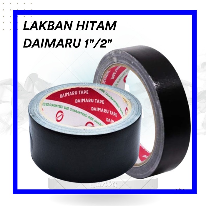 

{{{{}}] Lakban Kain Hitam (Daimaru) 1" 2