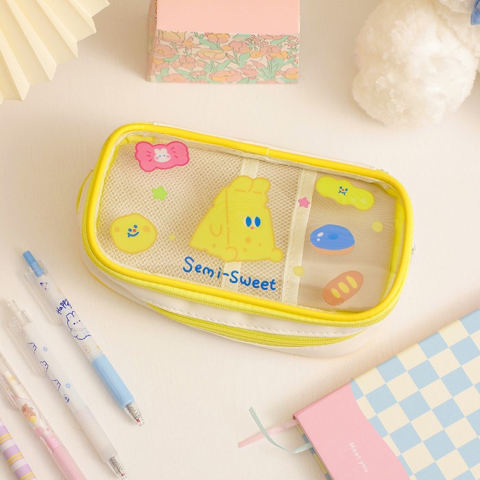 

Terlaris Kotak Pensil Transaparan Atk06 Korea Style Tempat Pen Case