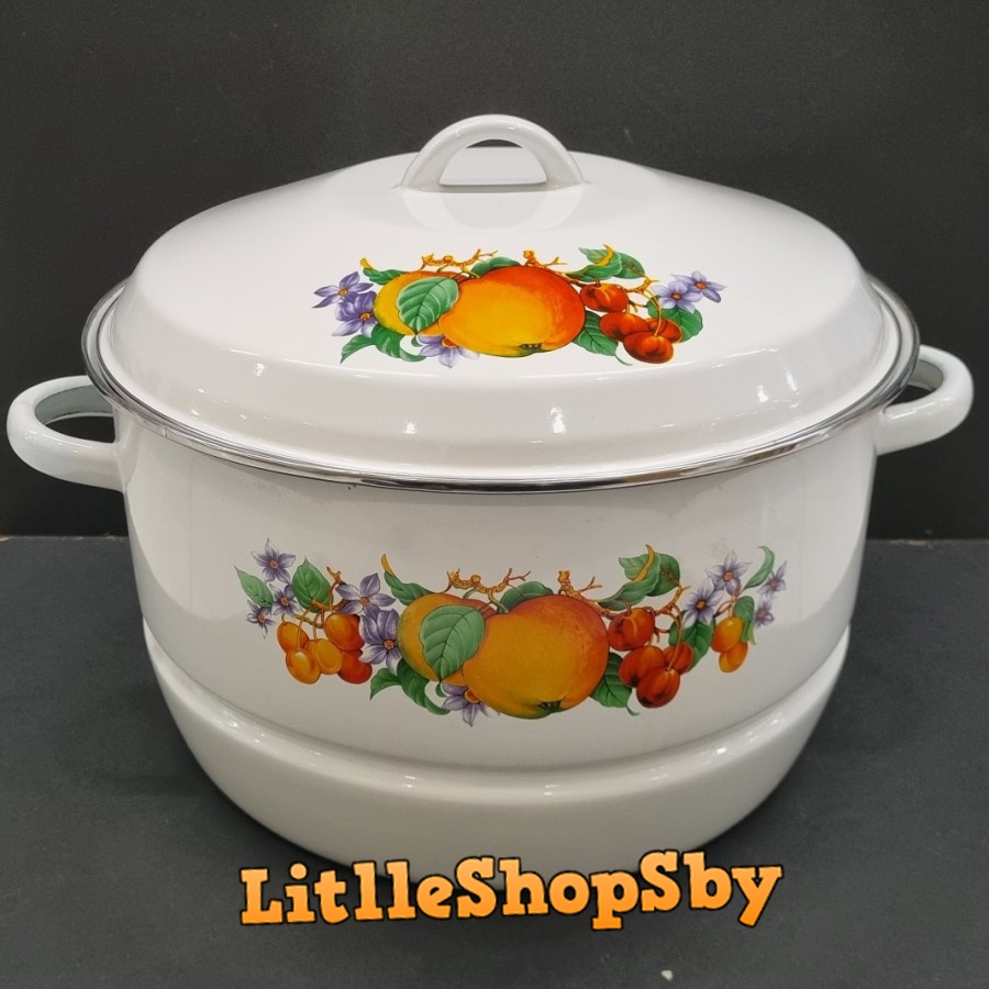 Panci Jumbo Enamel 30cm Motif Buah