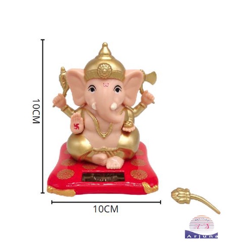 Pajangan Mobil Solar Patung Boneka Ganesha 12cm