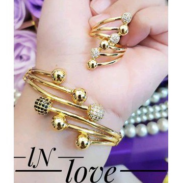 Xuping set perhiasan lapis emas 24k 1729j