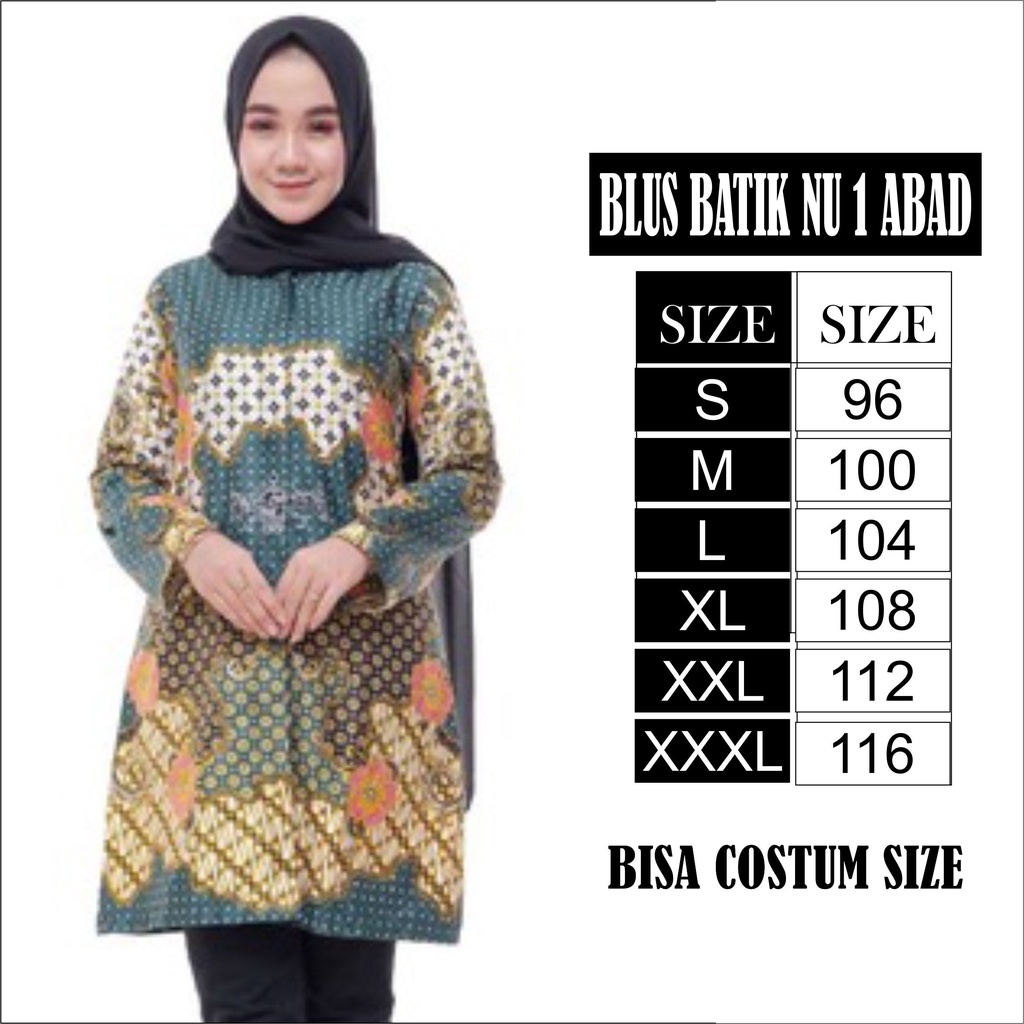 BLUS BATIK NU 1 ABAD SERAGAM NU BATIK NU SATU ABAD