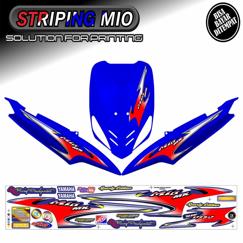 STRIPING VARIASI MIO SPORTY / MIO SMILE