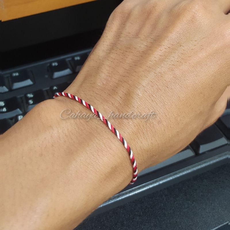 Gelang Tridatu Bali Pakai Pengait Anti Air Original Premium