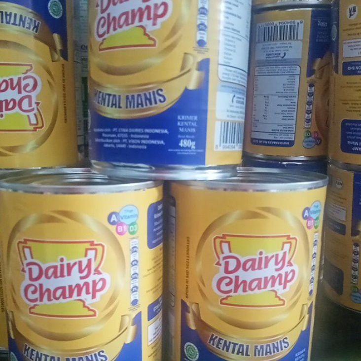 

Potongan spesialT9f9E susu kental manis dairy champ 480gr kaleng