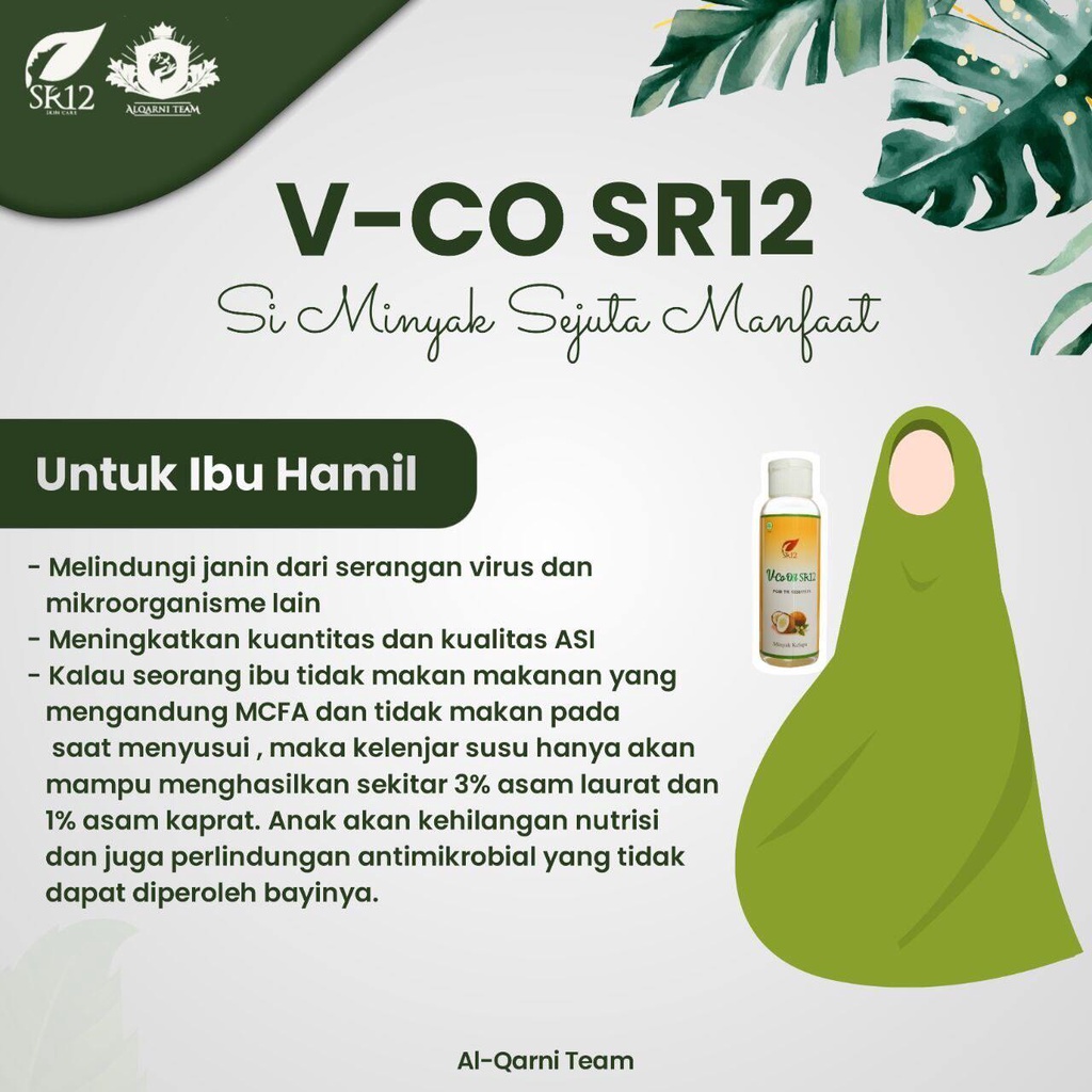 VCO OIL SR12 MINYAK KELAPA MURNI VIRGIN COCONUT OIL IMUN BOOSTER UNTUK KESEHATAN DAN KECANTIKAN