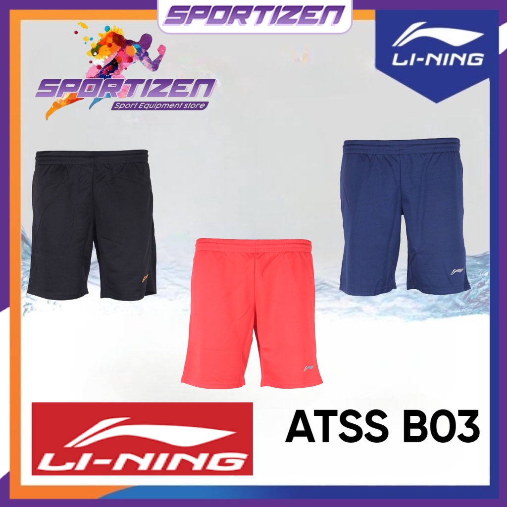 CELANA BADMINTON BULUTANGKIS LINING ATSS B03 SHORT LINING ATSSB03 ORIGINAL