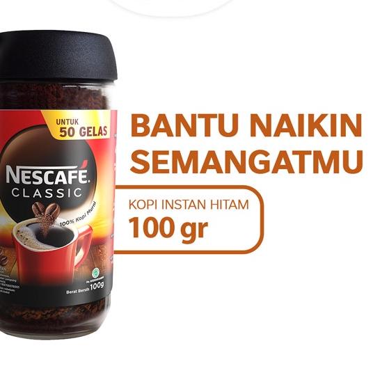 

✿ NESCAFE Classic Kopi Instan Kopi Hitam 100g Jar ♫