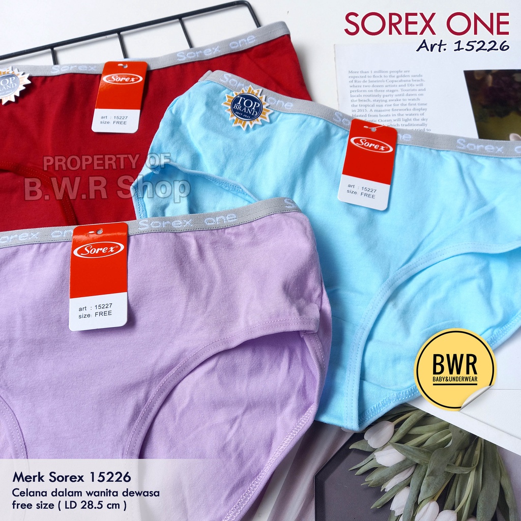 CD Sorex 15226 Free SIze / Celana Dalam Wanita Pita Cantik Colourful - Bwr