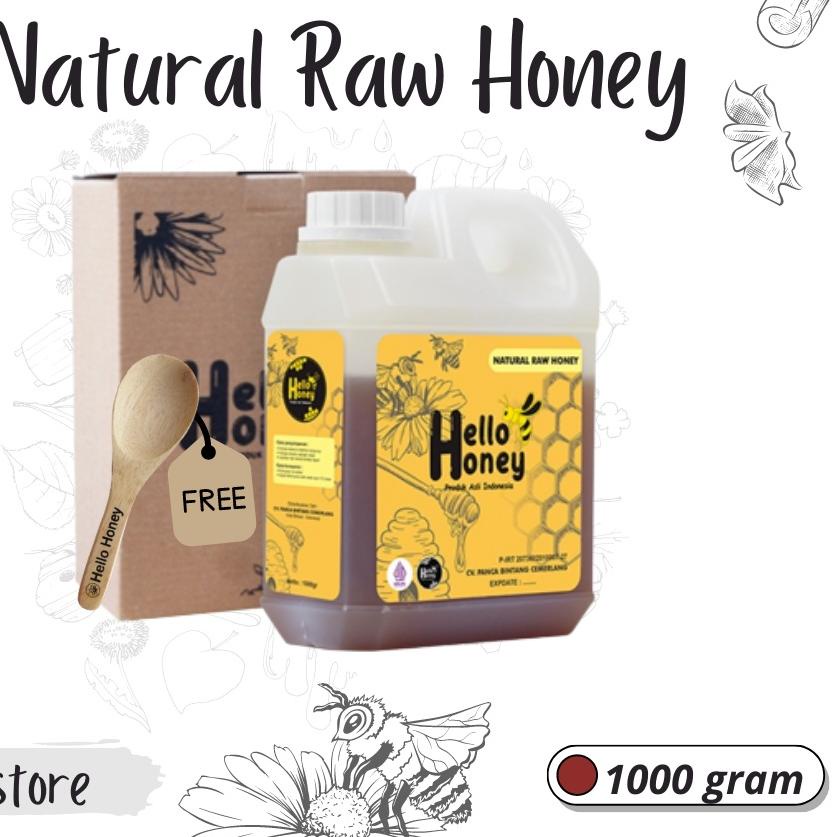 

➪ Asli Murni Natural Raw Honey 1 Kg Manis - Hello Honey ➩