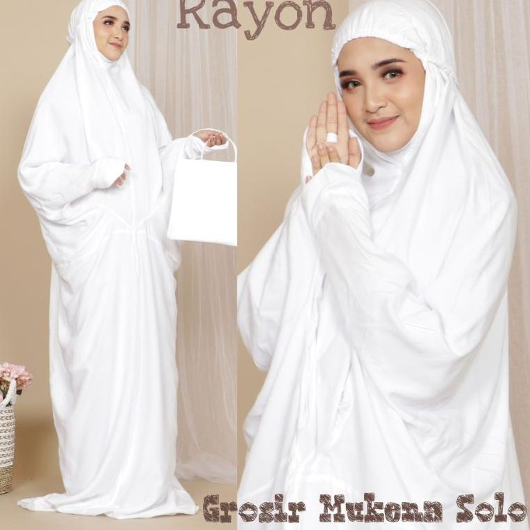 BEST SELLER Mukena Terusan Putih | Mukena Jadul Adem | Mukena Jadul | Mukena Lajuran | Mukena Langsu