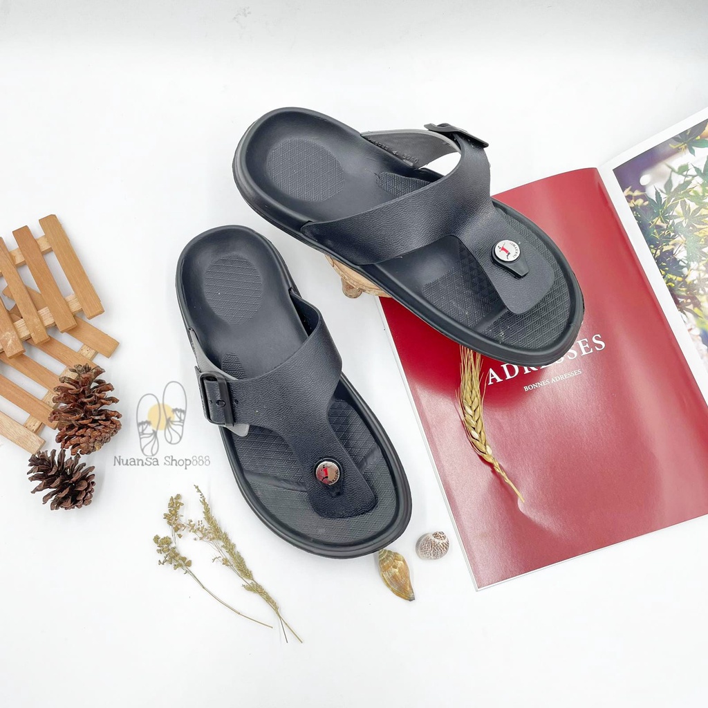 SANDAL Jepit Pria Bahan Karet Anti Licin Anti Bau Kuat Kokoh 6022 Ukuran 39-44